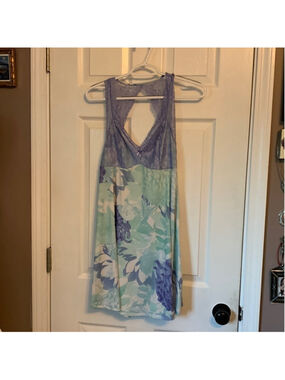 La vie en rose summer nightgown medium blue green
